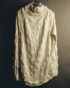 "Alexander McQueen" 90's-00's Sculptural ribbed turtleneck wool knit sweater