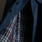 "BURBERRYS" Cotton polyester twill long length stand collar coat