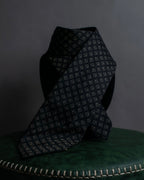 "GUCCI" G motif pattern silk necktie