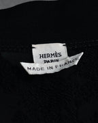 –SPECIAL– "HERMES" 00’s Sheer botanical lace cotton pullover