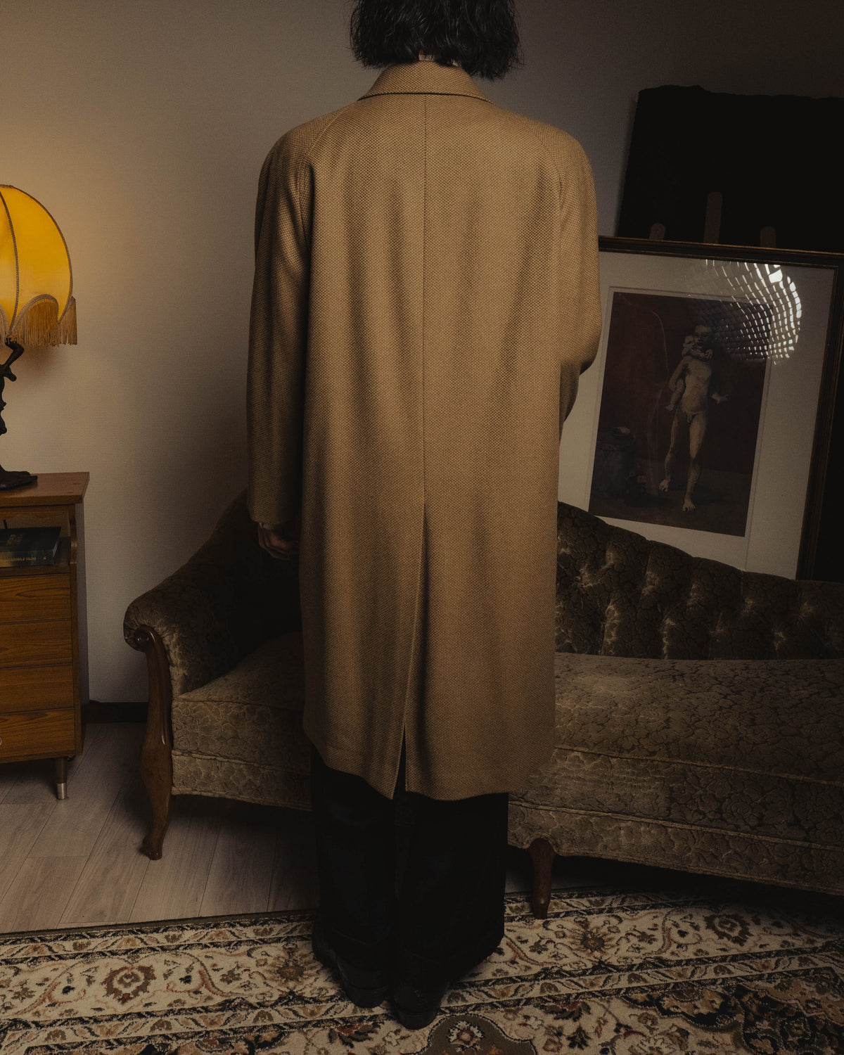 "Christian Dior" 80's-00's Classically tailored balmacaan coat