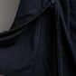 "ANN DEMEULEMEESTER" Cape draping docking design zipper sleeveless dress