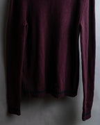 "MAISON MARGIELA"
20AW burgundy color V-neck knit