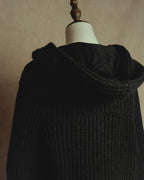 "MM6 Maison Martin Margiela" 00's-10's Alpaca blend hooded knit duffle coat