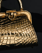 "Christian Dior" 80’s-90’s Miniature handbag motif gold charm