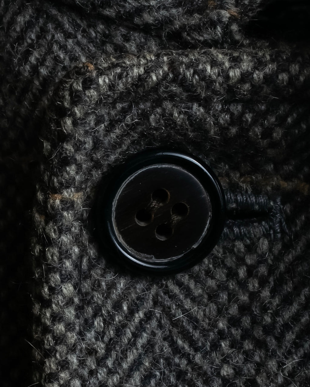 "BURBERRYS" Fine check pattern herringbone coat