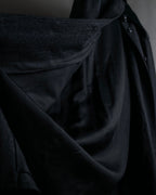 "GUCCI" 70's velvet collar design long coat