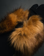“SAINT LAURENT PARIS“ 2021-2022 Faux fur wrist cuffs