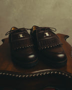 "Salvatore Ferragamo" 90's-00's Kiltie fringe leather derby shoes