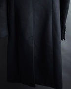"GUCCI" Michele period linear silhouette wool chester coat