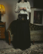 -SPECIAL- "HERMES" 50's Vintage box calf leather shoulder bag