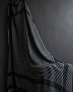 "Vintage houndstooth combination pattern large stole"