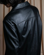 "GIANNI VERSACE COUTURE" Sheep skin oversized triangle color jacket