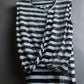 "MM6 MAISON MARGIELA" Peeling border pattern sleeveless pullover