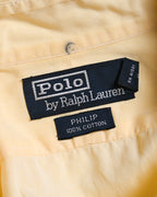 POLO Ralph Lauren/ “PHILIP” Relax Sized Cotton Shirt Yellow