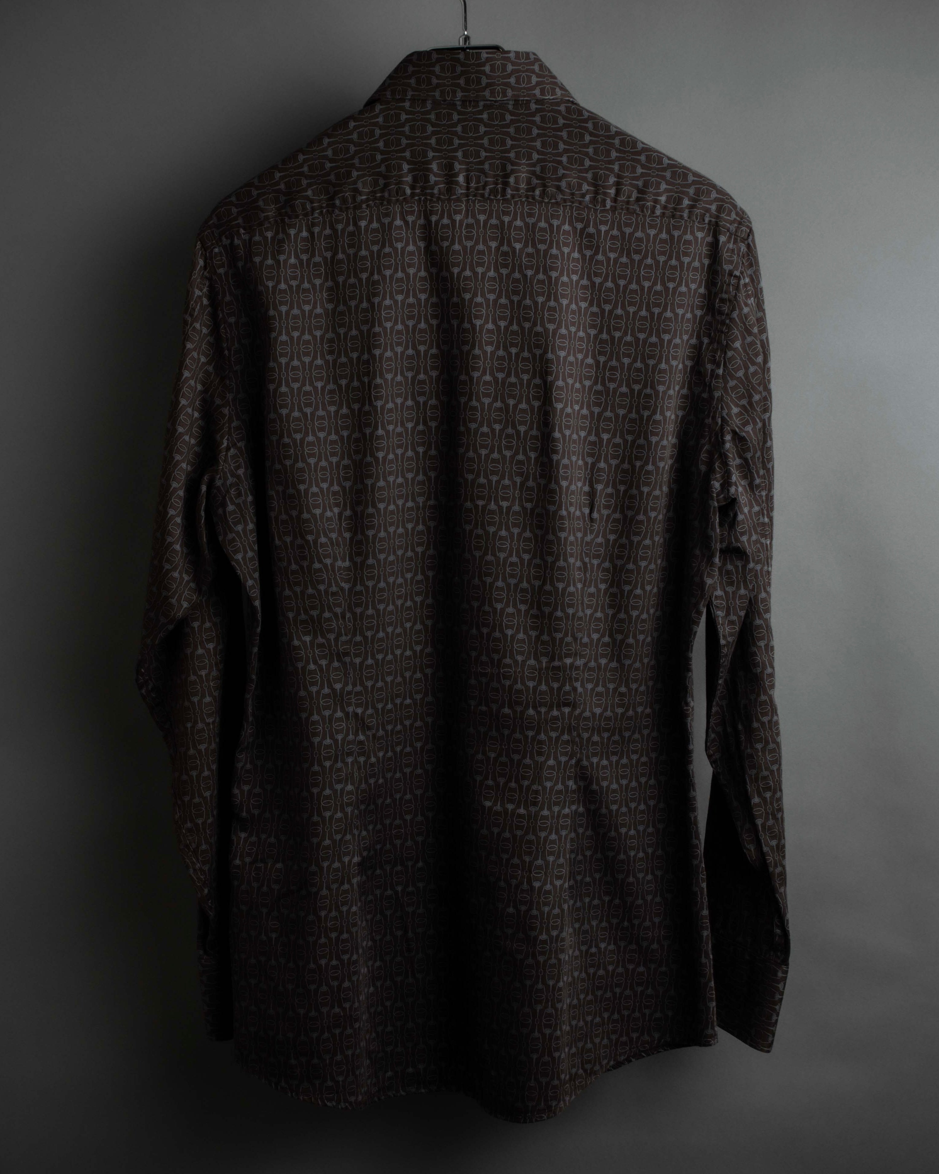 "GUCCI" Horsebit pattern shaped shirt