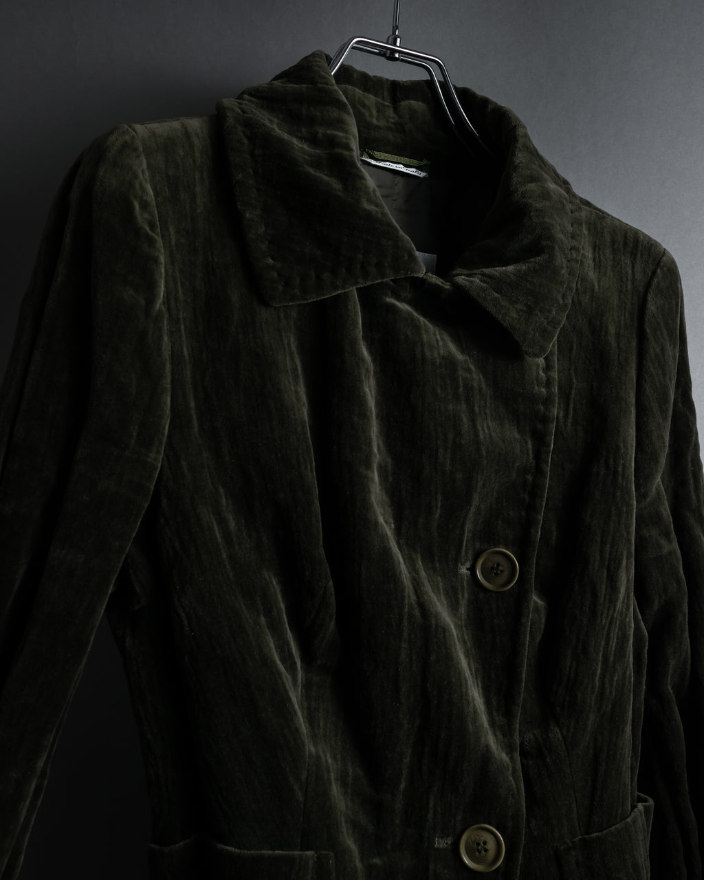 “Max Mara” 90’s-00’s metallic velour jacket