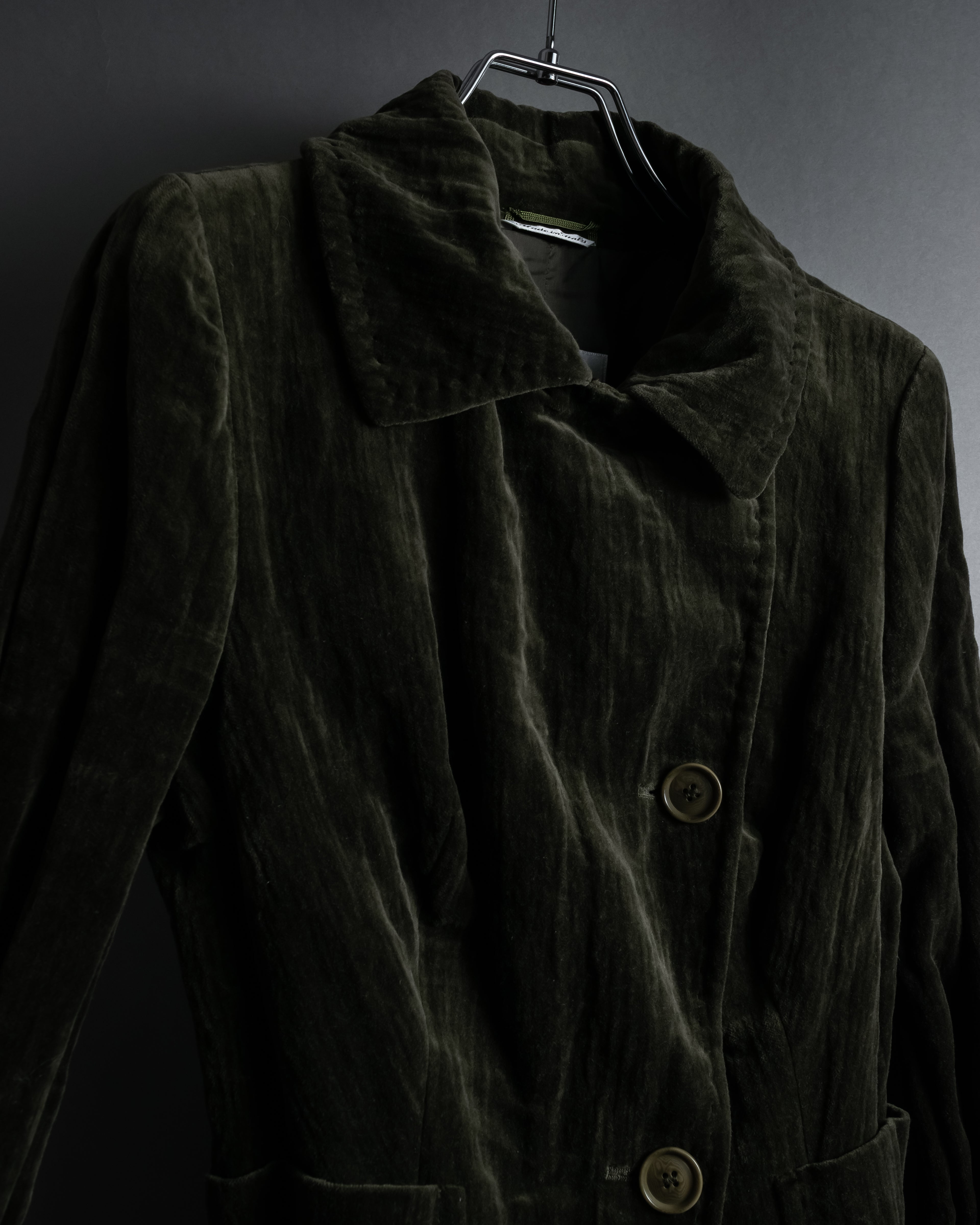 “Max Mara” 90’s-00’s metallic velour jacket