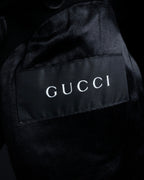 -SPECIAL- "GUCCI" 2007-2011's  High density cotton military detail mid-length coat