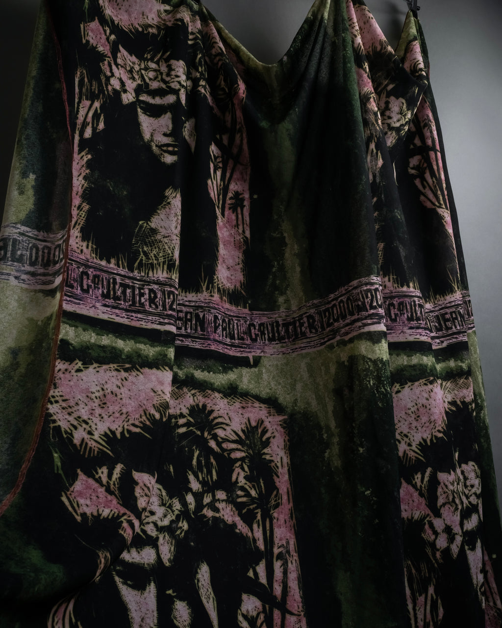 “Jean Paul Gaultier” Printed portrait large scarf