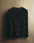 "MARINA RINALDI" 00's-10's Sequined lace long sleeve top