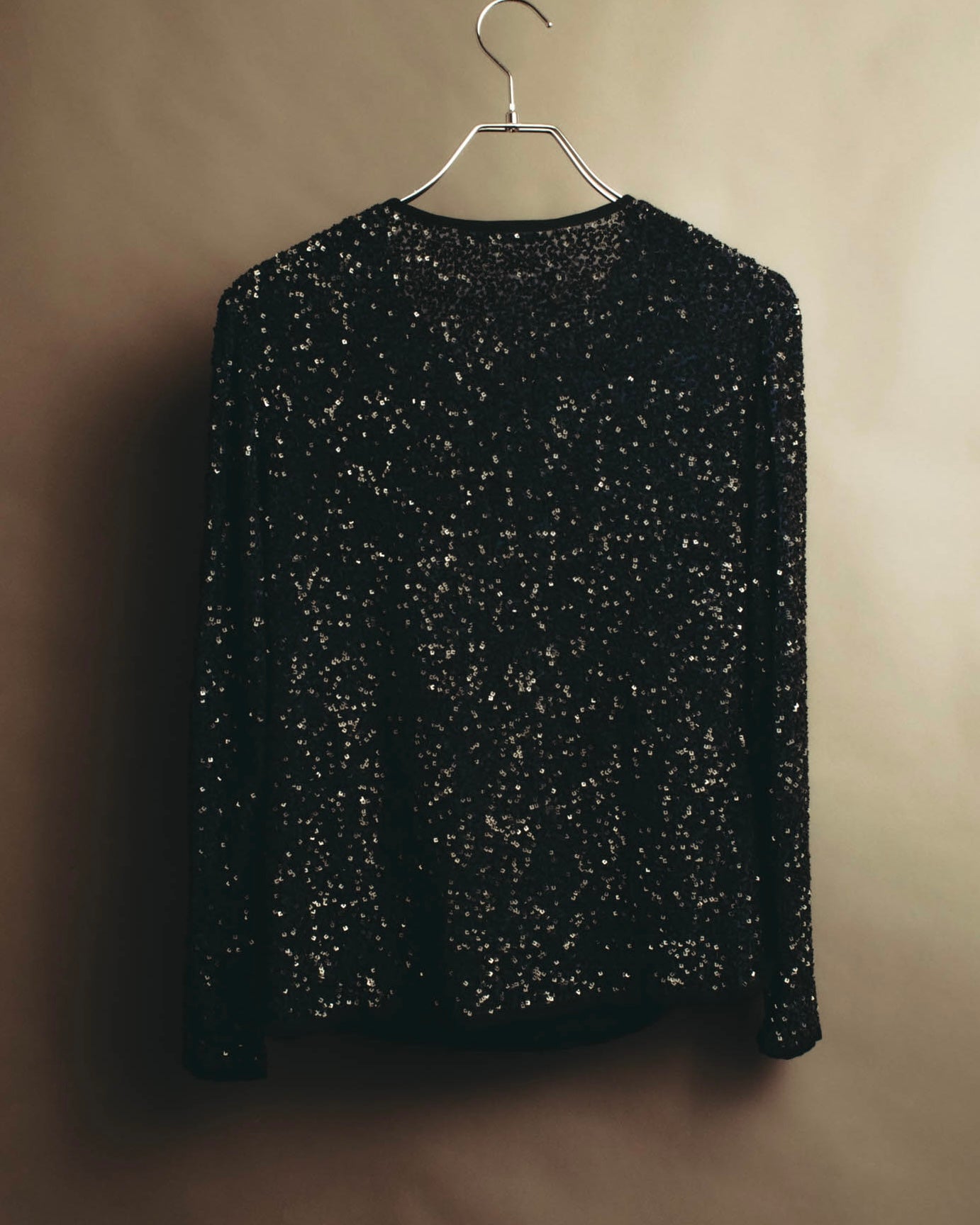 "MARINA RINALDI" 00's-10's Sequined lace long sleeve top
