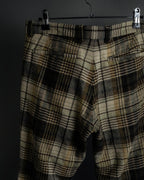 "GUCCI" Brushed check pattern tapered pants