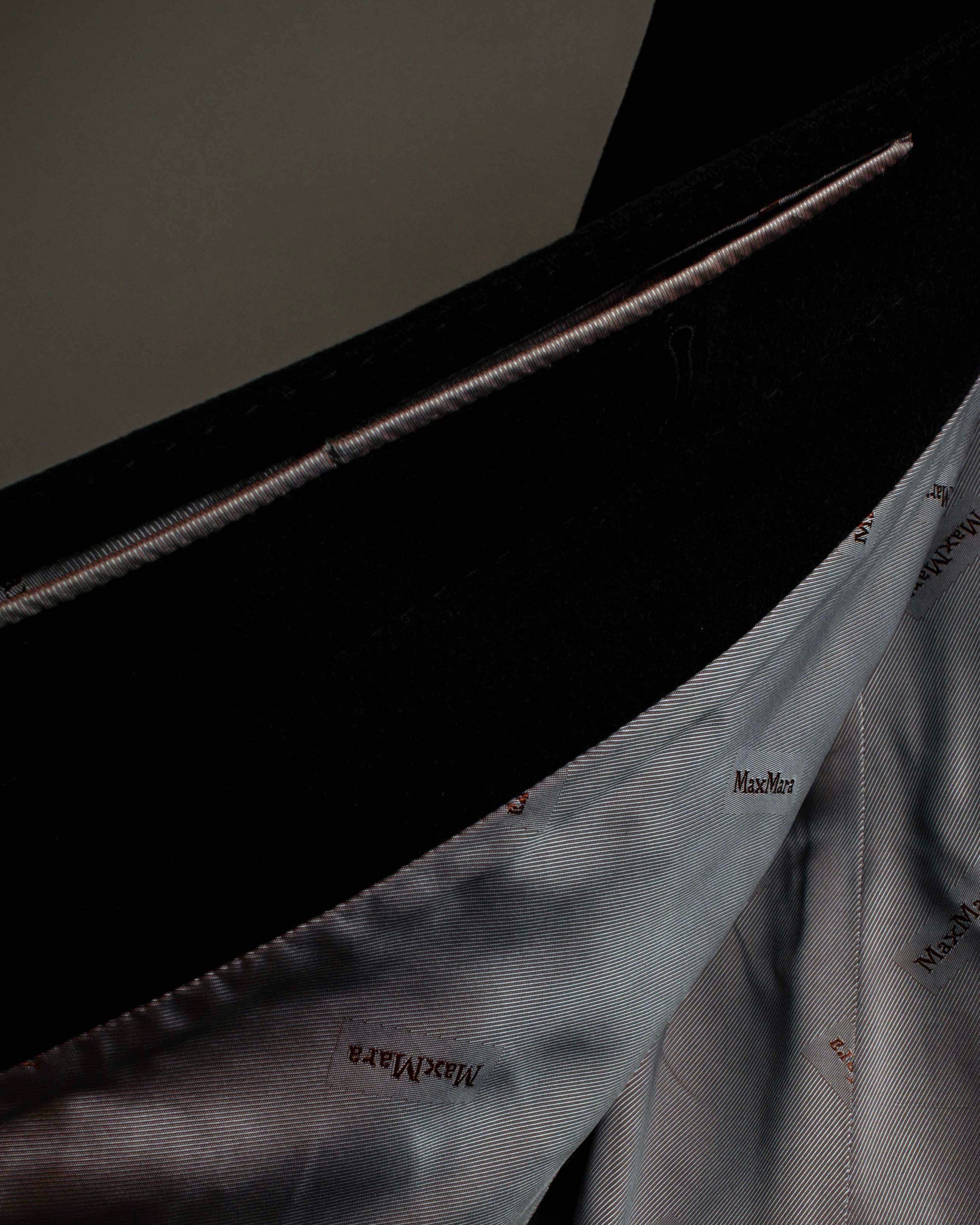 "Max Mara" Stitch design draping chester coat