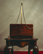 -SPECIAL- “LOEWE” 80’s-90’s embossed anagram suede shoulder bag
