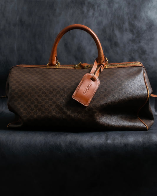 "CELINE" Macadam pattern one handle boston bag