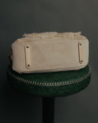 “Salvatore Ferragamo” 00’s Fur panel suede shoulder bag