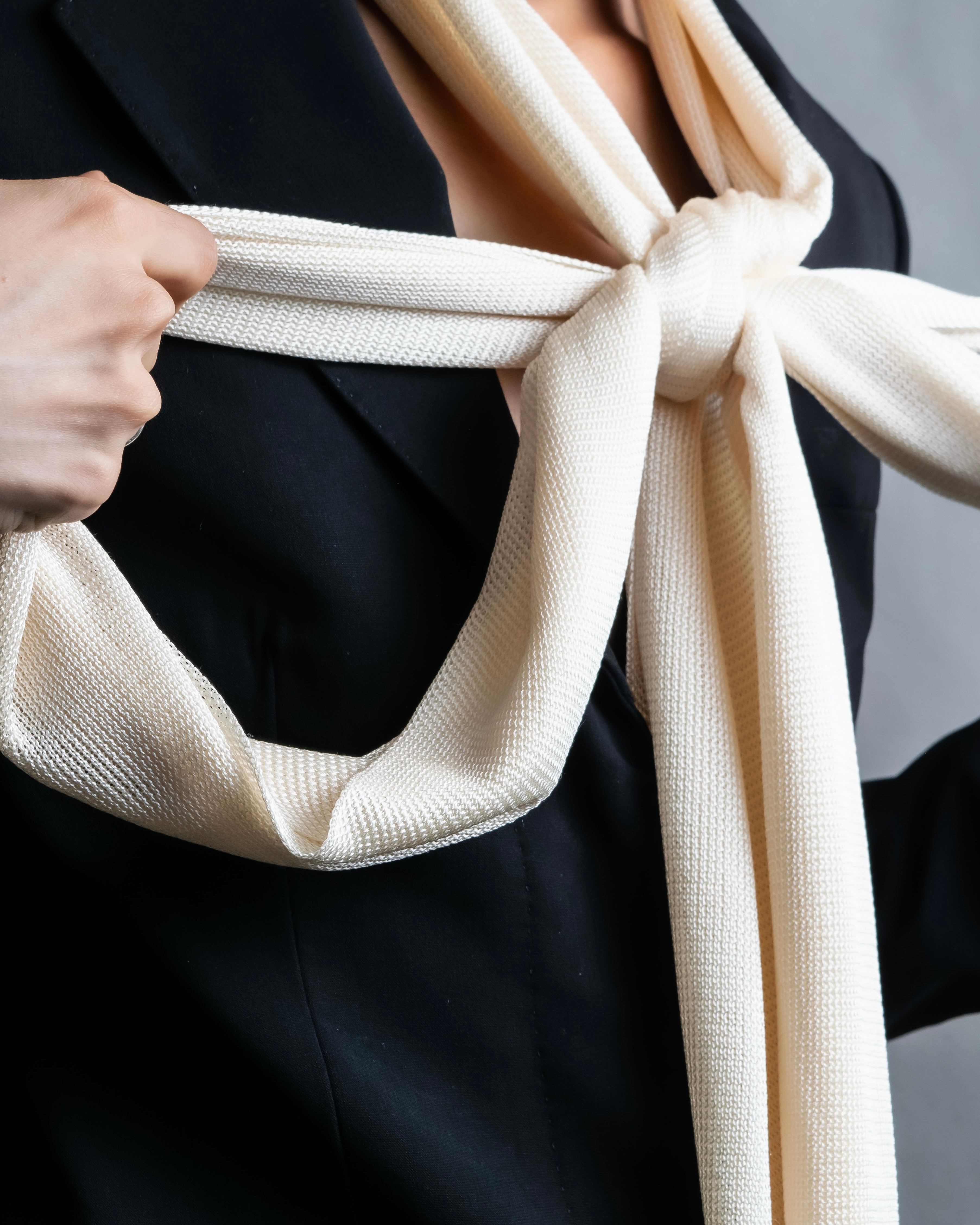 "LOEWE" Shiny silk anagram logo stole