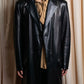 "GIANFRANCO FERRE" Oversized lamb leather chester coat