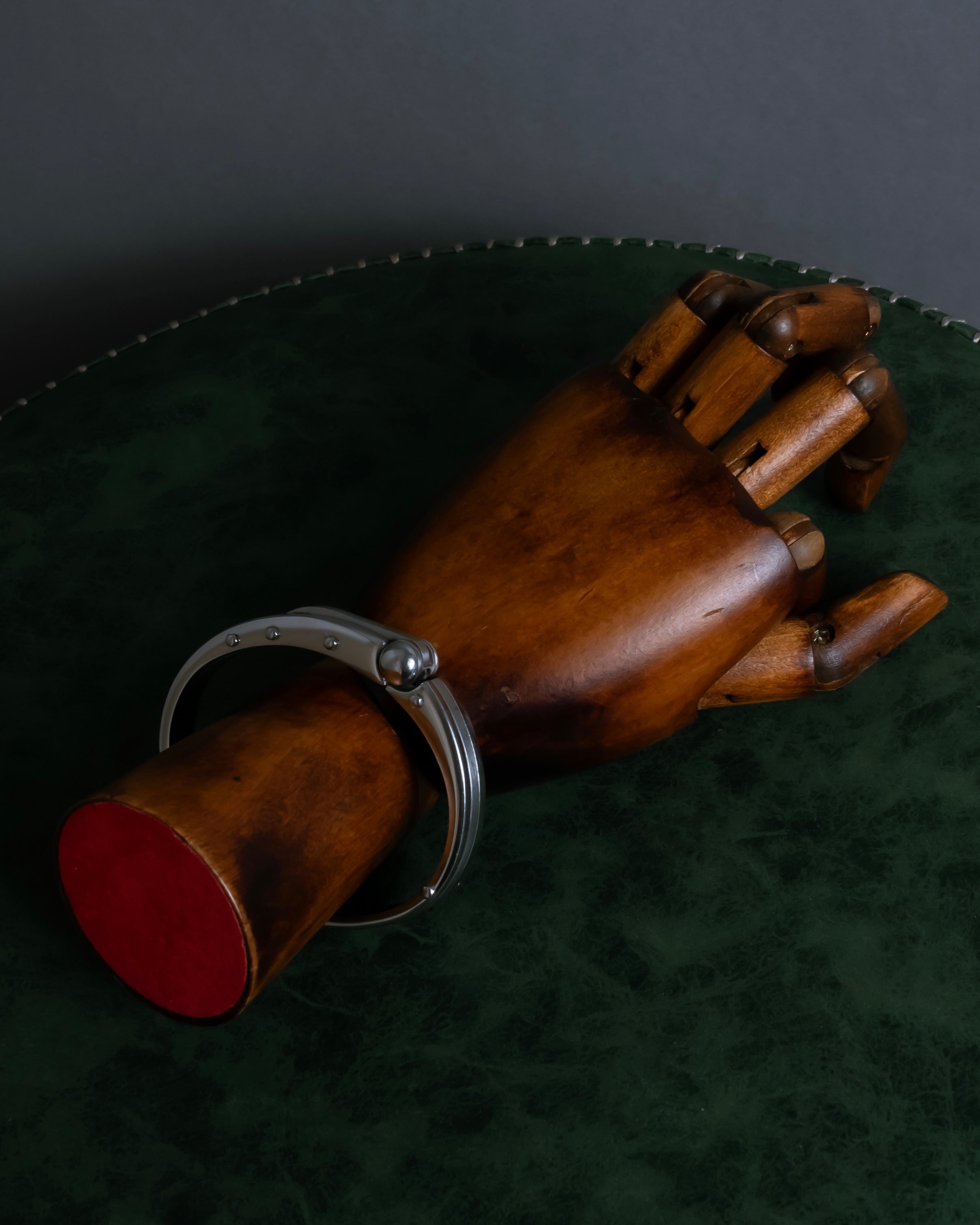 "Dolce & Gabbana" Curved rivet design silver metal bracelet