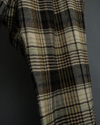 "GUCCI" Brushed check pattern tapered pants