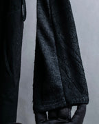 "ISAAC SELLAM" Cut-off design belted leather jacket