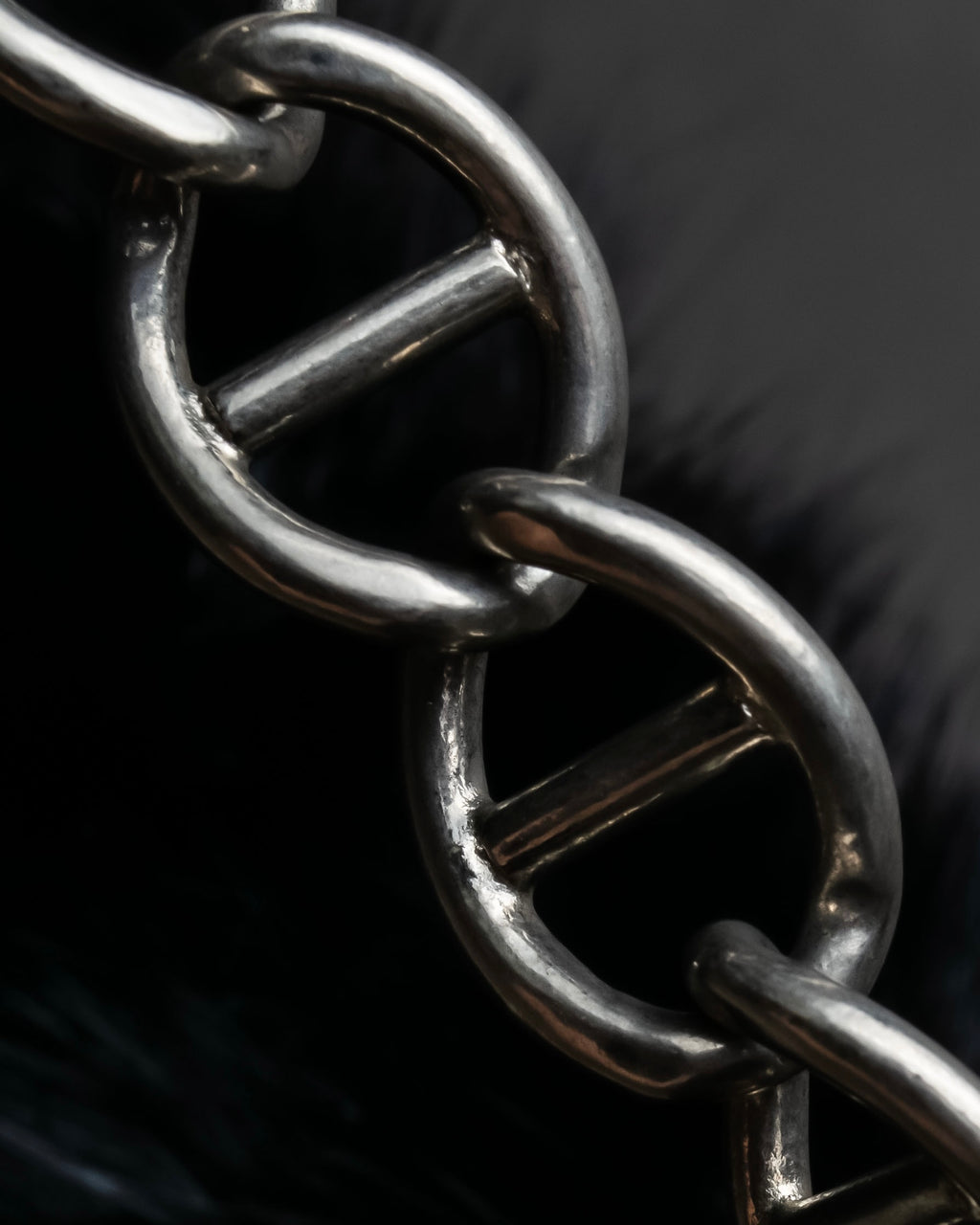 "MARNI" Faux fur collar＆mixed material docking accessory