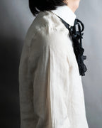 "LOUIS VUITTON" Ribbon frill design regular collar shirt