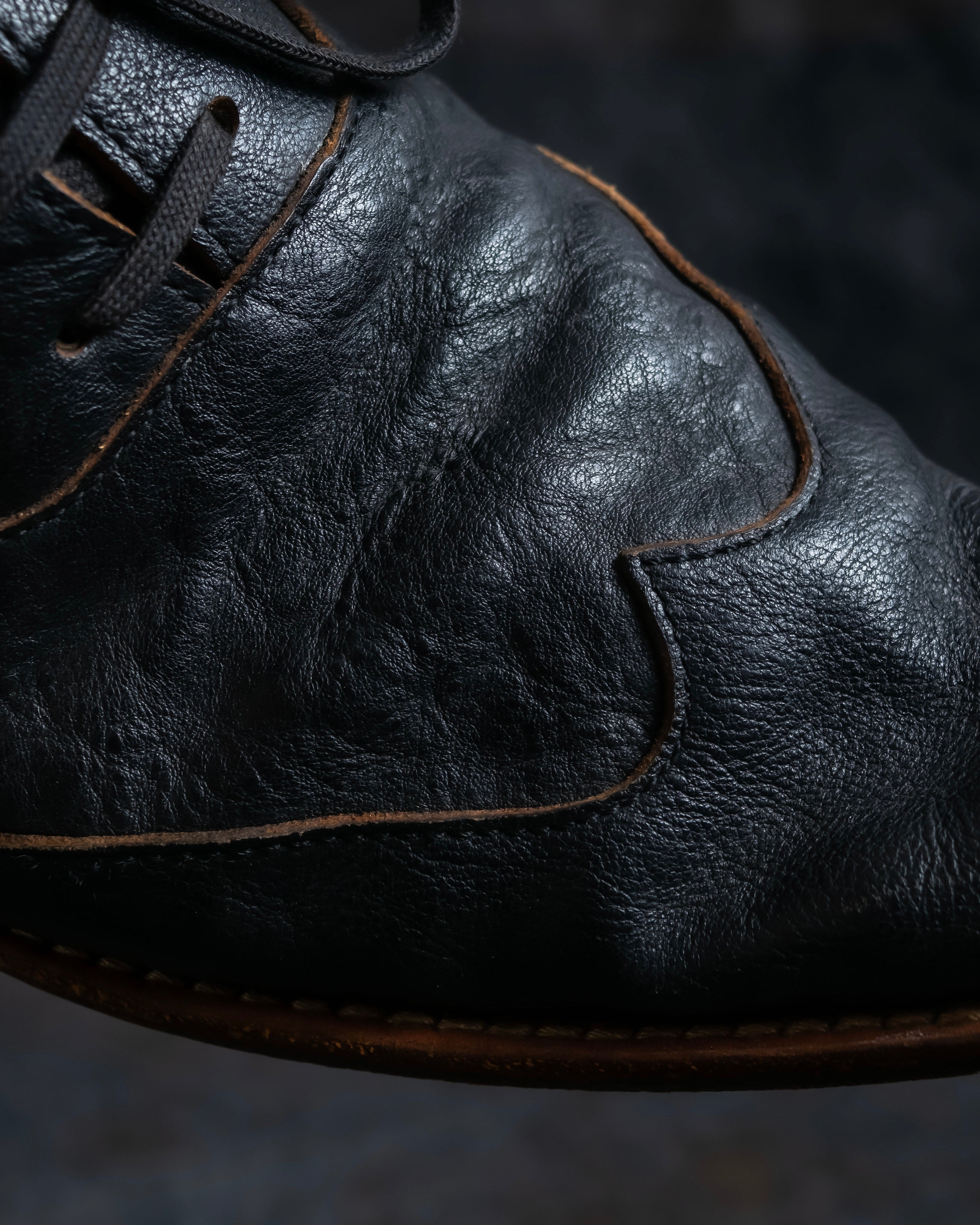 "tricot COMME des GARCONS" Western style leather derby shoes