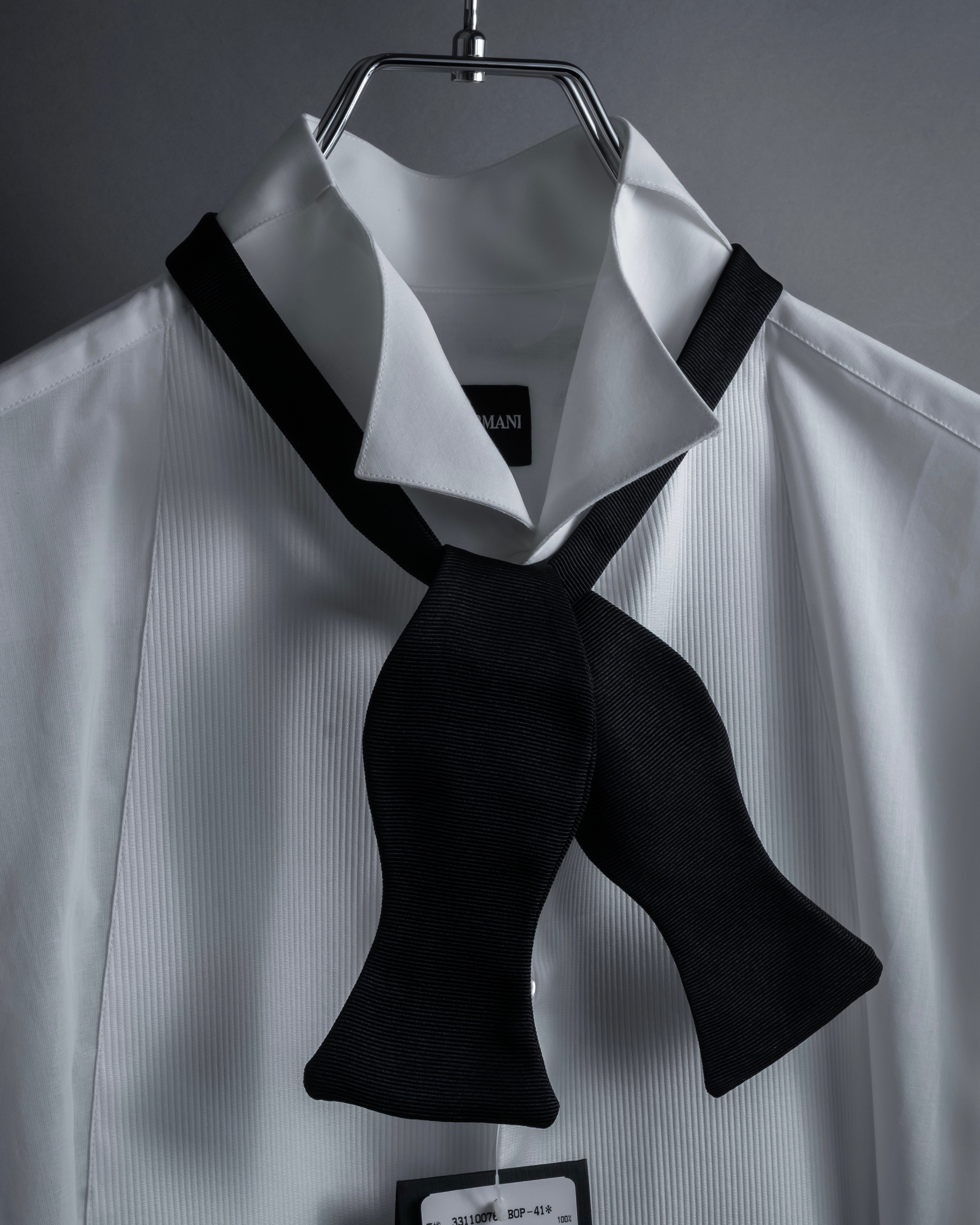 "GIORGIO ARMANI" Belt included bow tie dress shirt