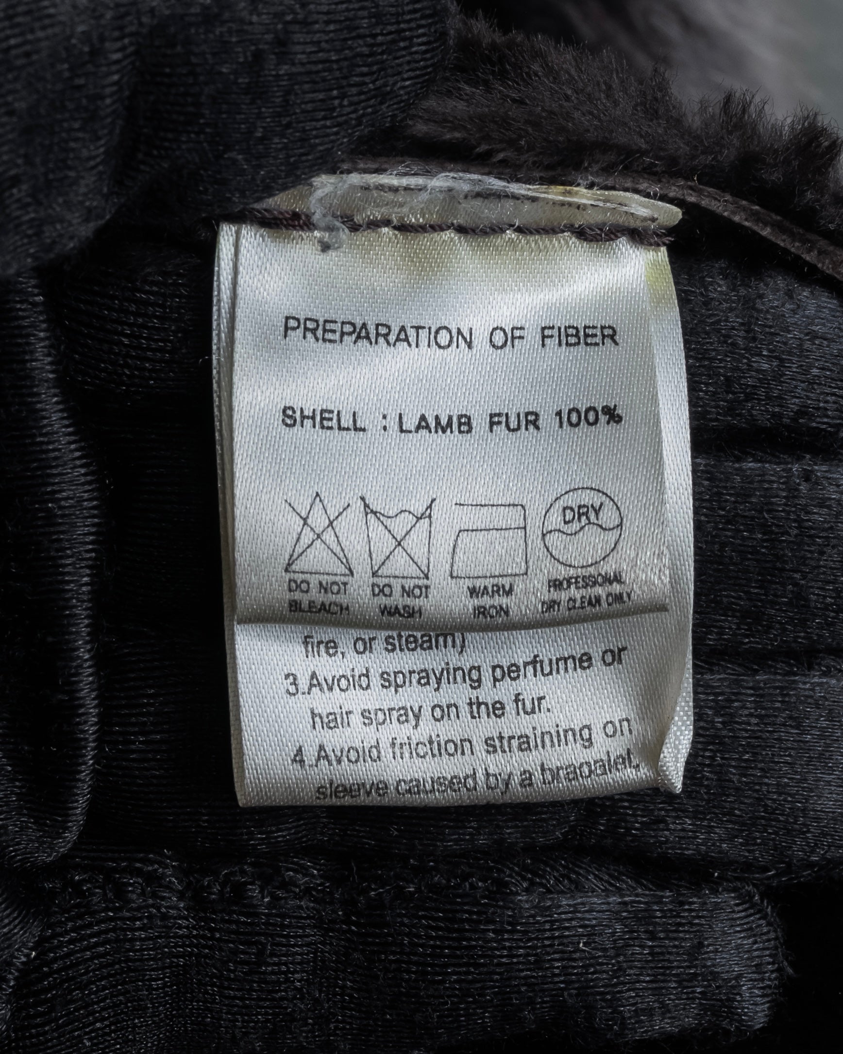 "NORTH BEACH" Smoky lamb fur design suede leather coat