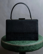"BURBERRY" Nova check embossed leather hand bag