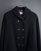 "Valentino Garavani"Shawl collar A-line silhouette long coat