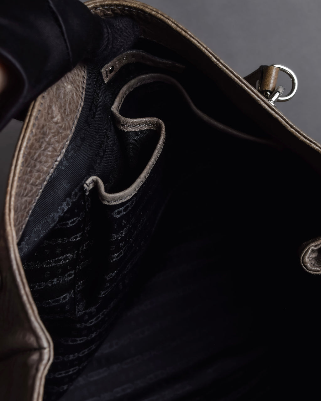 "CELINE" Softly structured leather city bag