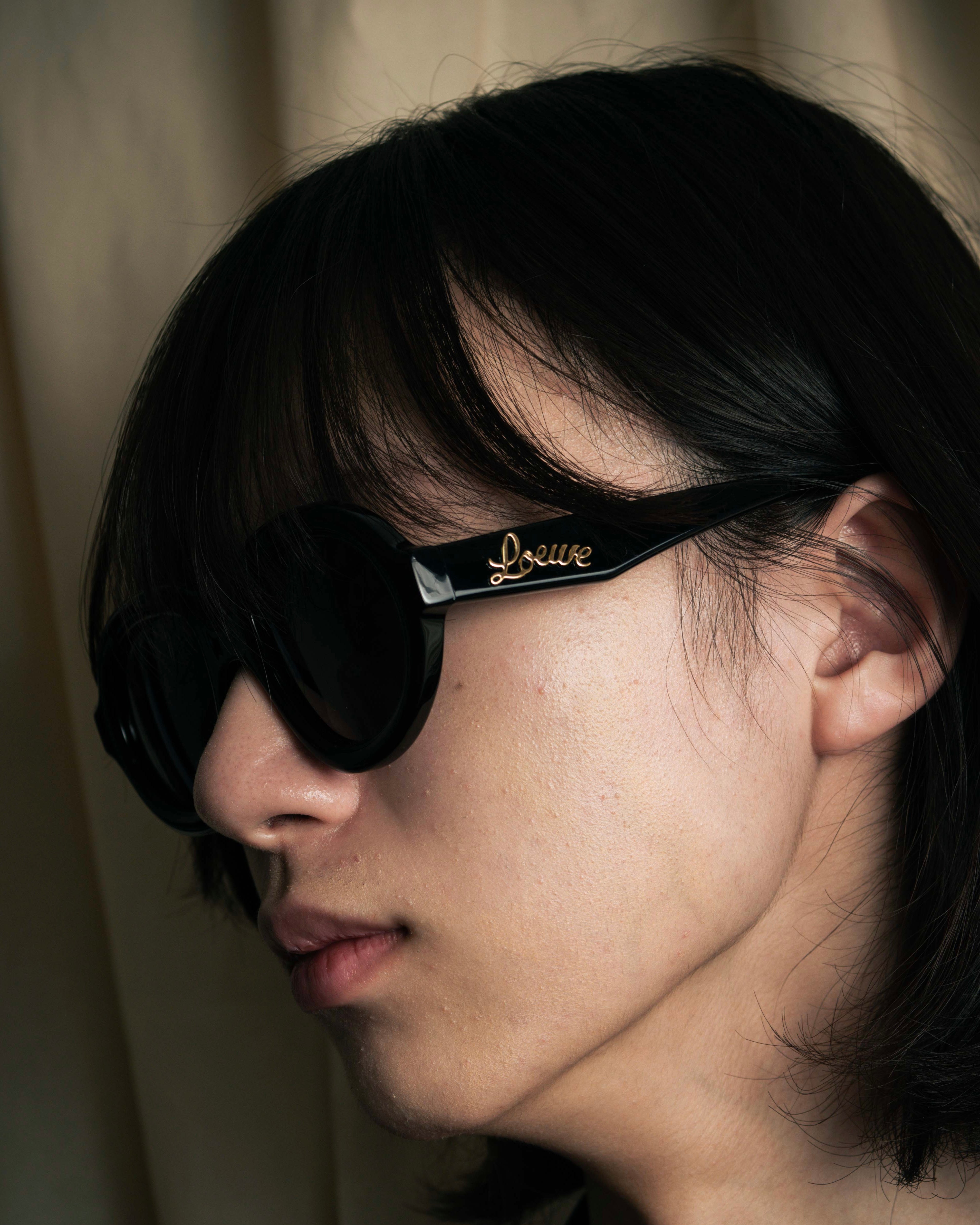 "LOEWE" Thick rim oval frame sunglasses