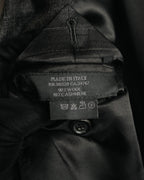 “PRADA” 90’s-00’s Wool cashmere checked tailored jacket