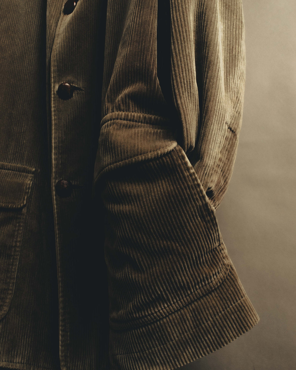 "Burberrys" 80's-90's Relaxed corduroy car coat