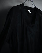 –SPECIAL– "HERMES" 00’s Sheer botanical lace cotton pullover