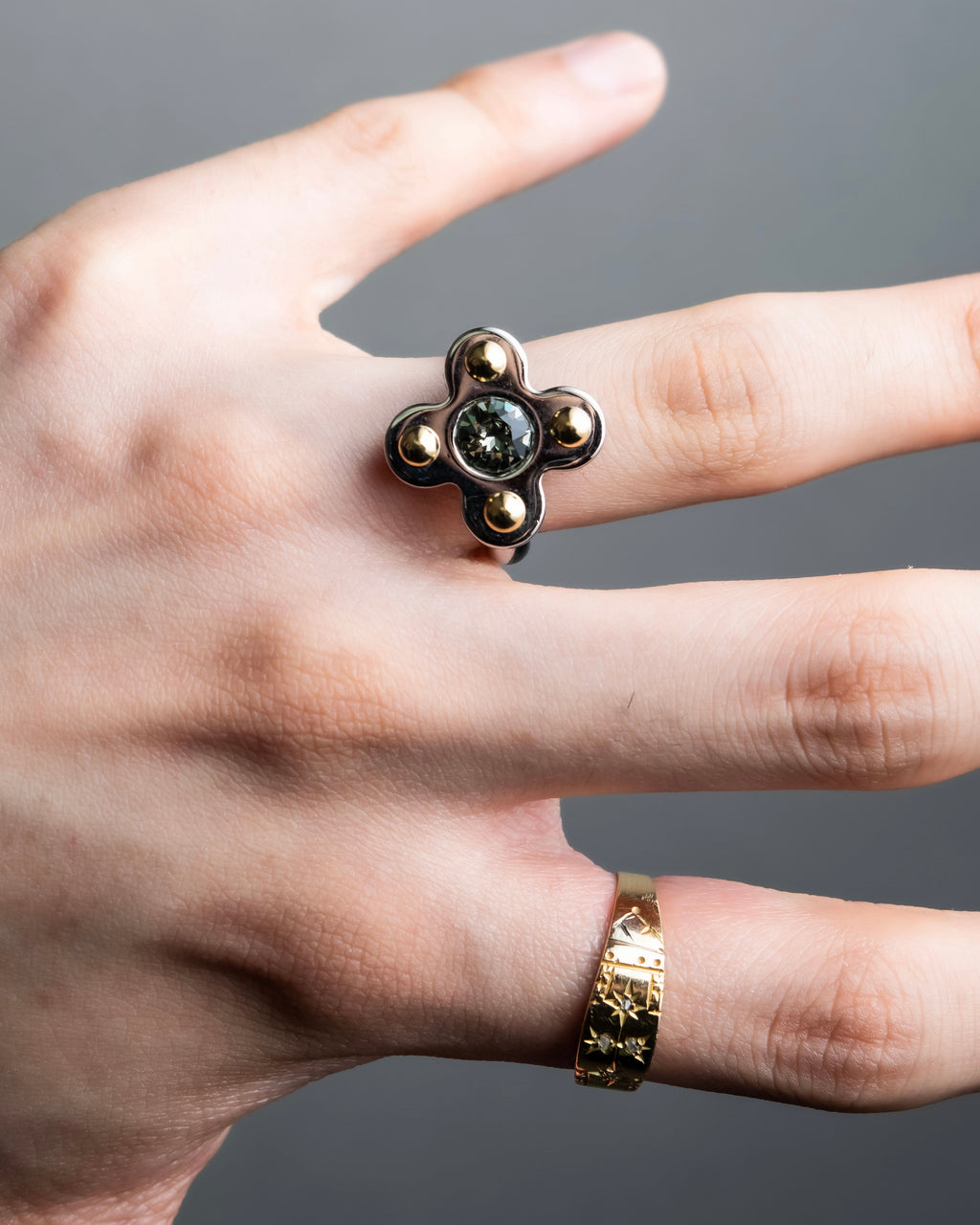 "LOUIS VUITTON" Berg love letters metal ring