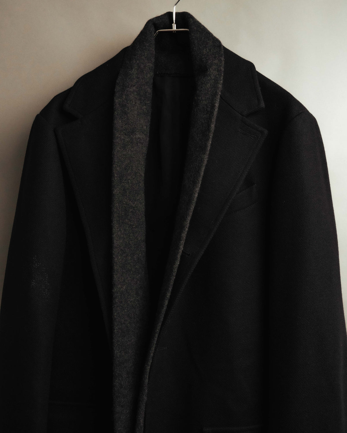 “MOSCHINO” 90’s-00’s wool cashmere tailored long coat